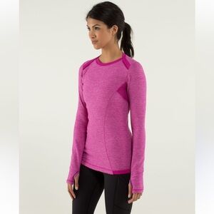 Women's Pink Long Sleeve Top